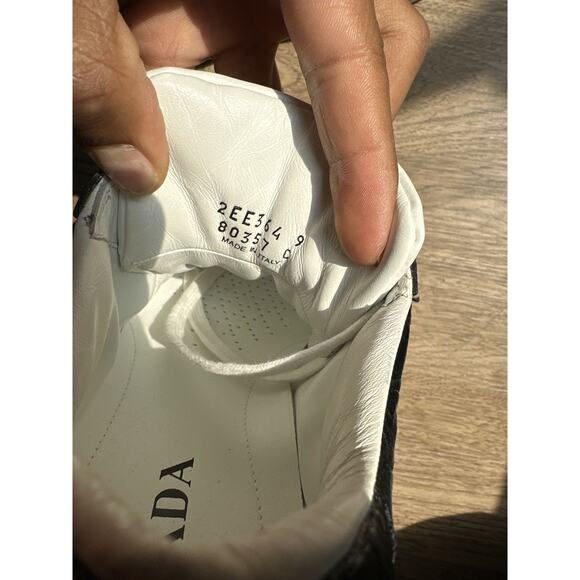 Prada $2,000 Downtown croc embossed sneaker main image 4